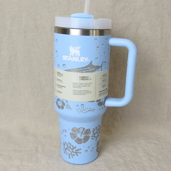 Stanley 40oz Quencher H2.O FlowState Tumbler, Sea Life Laser Etched New w/ FLAW - Picture 6 of 14